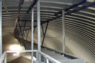 Nastro trasportatore interno al silo