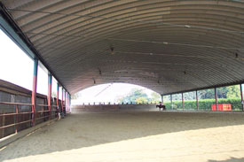 maneggio con arco ribassato e tiranti