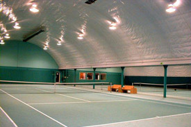 copertura coibentata campo da tennis